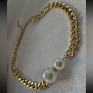 Vintage Pearl Elegant Gold Necklace